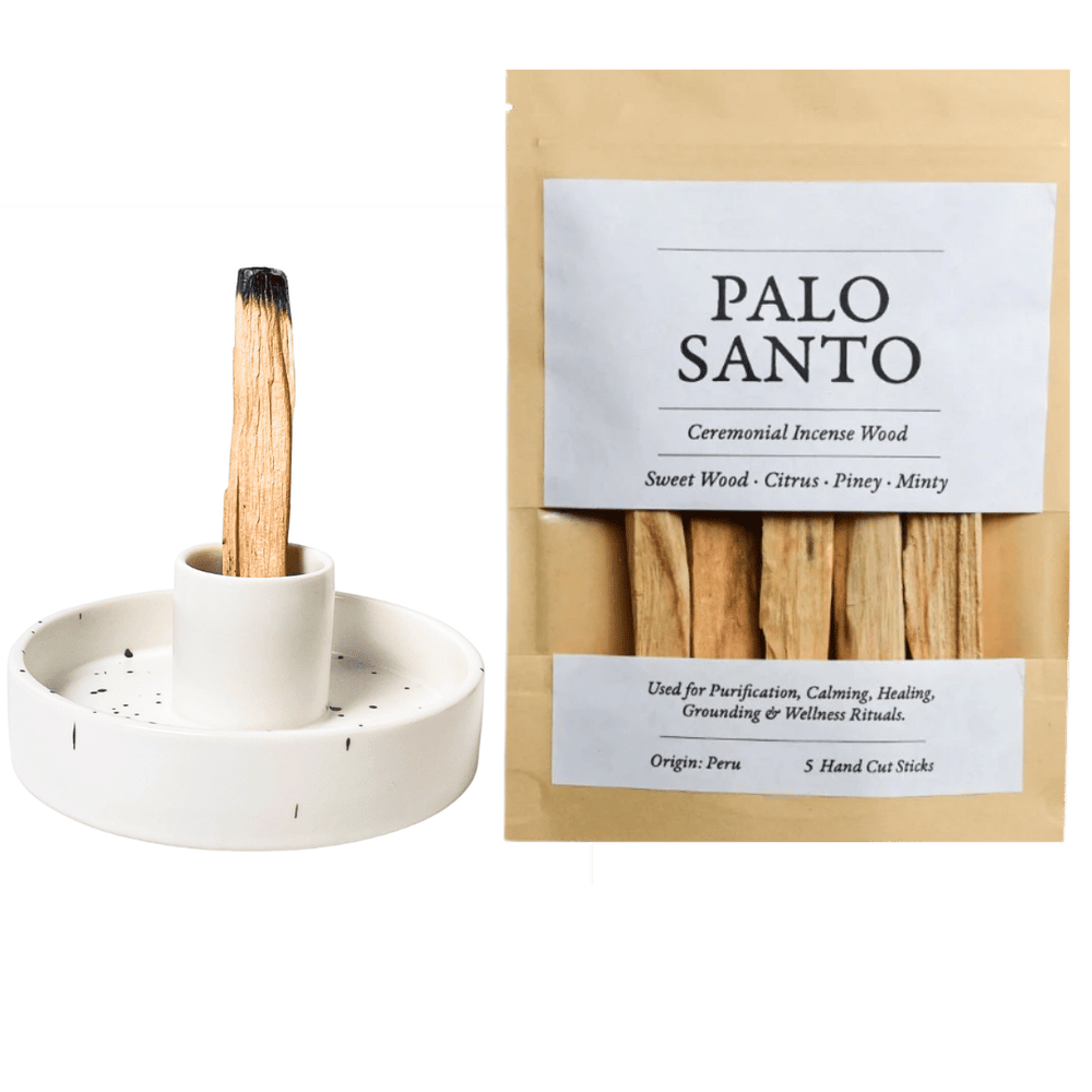 Halo white + 5 thick Peruvian sticks