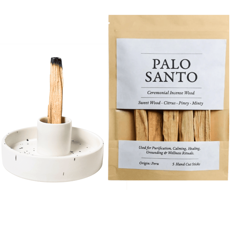 Halo white + 5 thick Peruvian sticks
